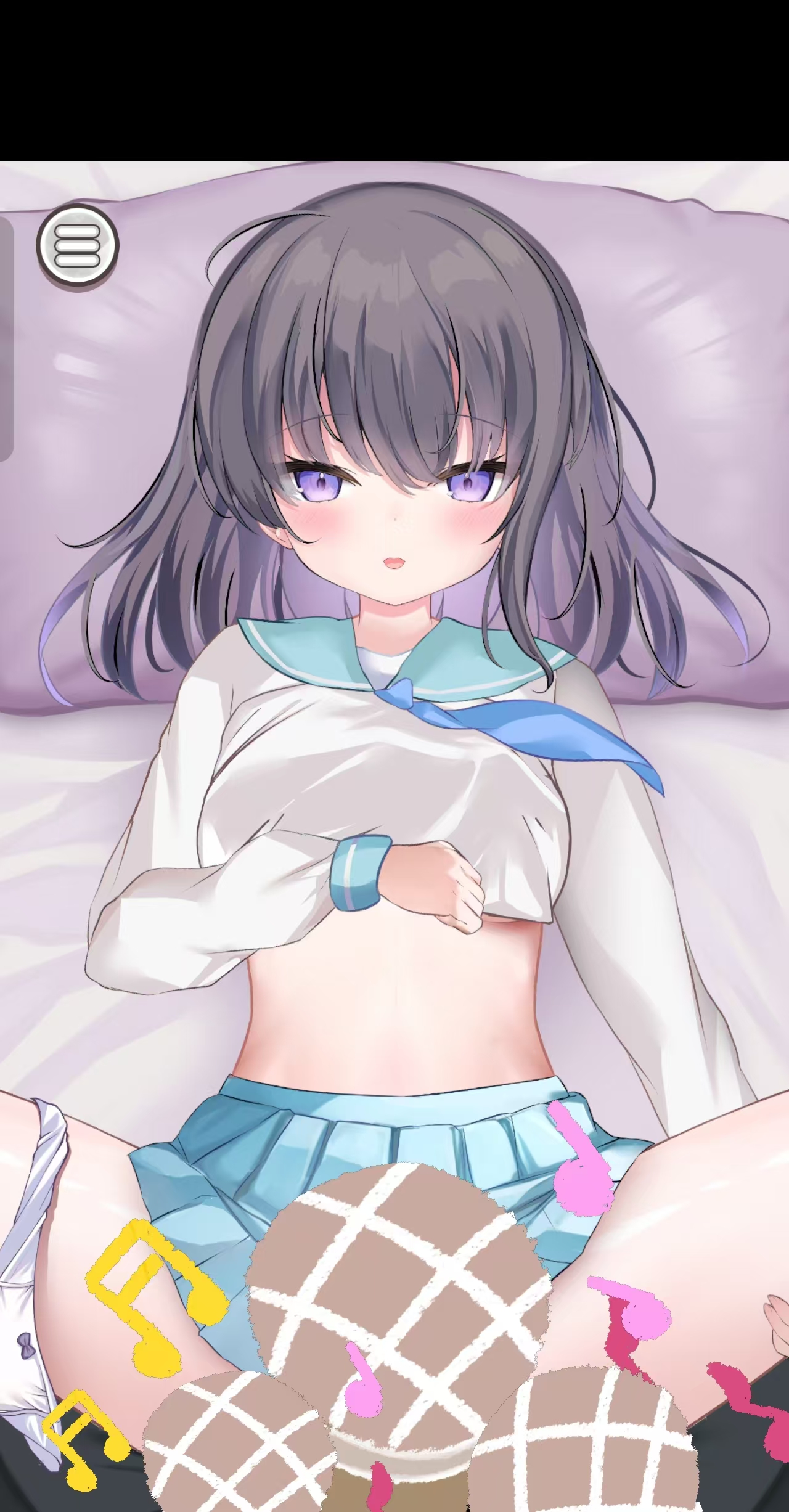 和美少女一起