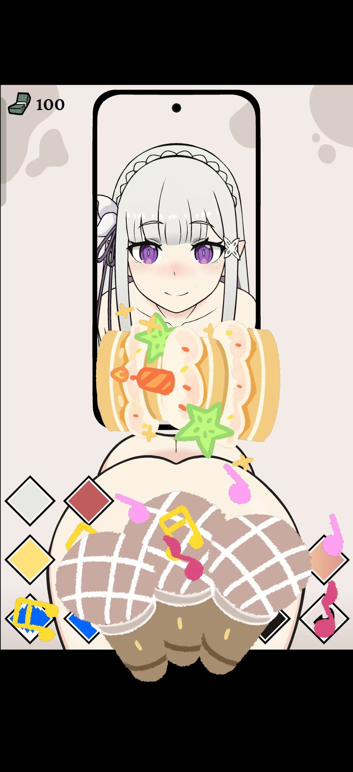墙边少女